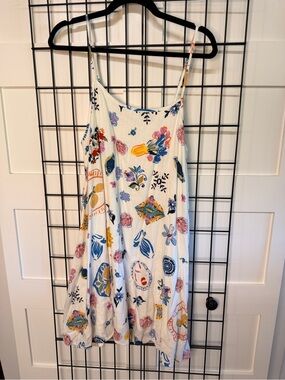 Petal & Pup White Multicolor Floral Print Mini Sundress
